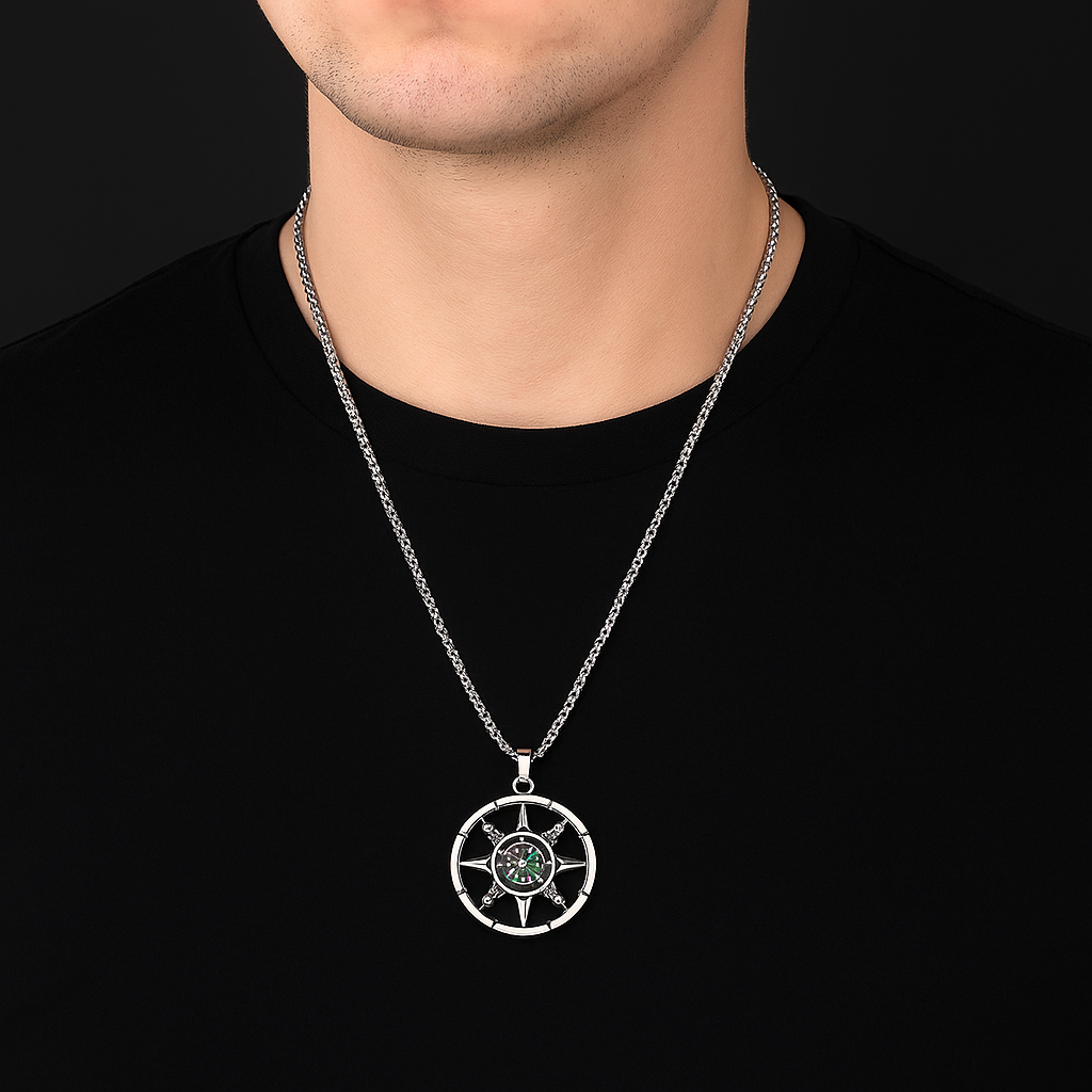 Compass Pendant Necklace