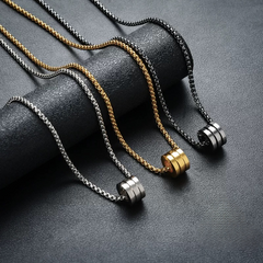 Minimalist Stainless Steel Ring Pendant Necklace