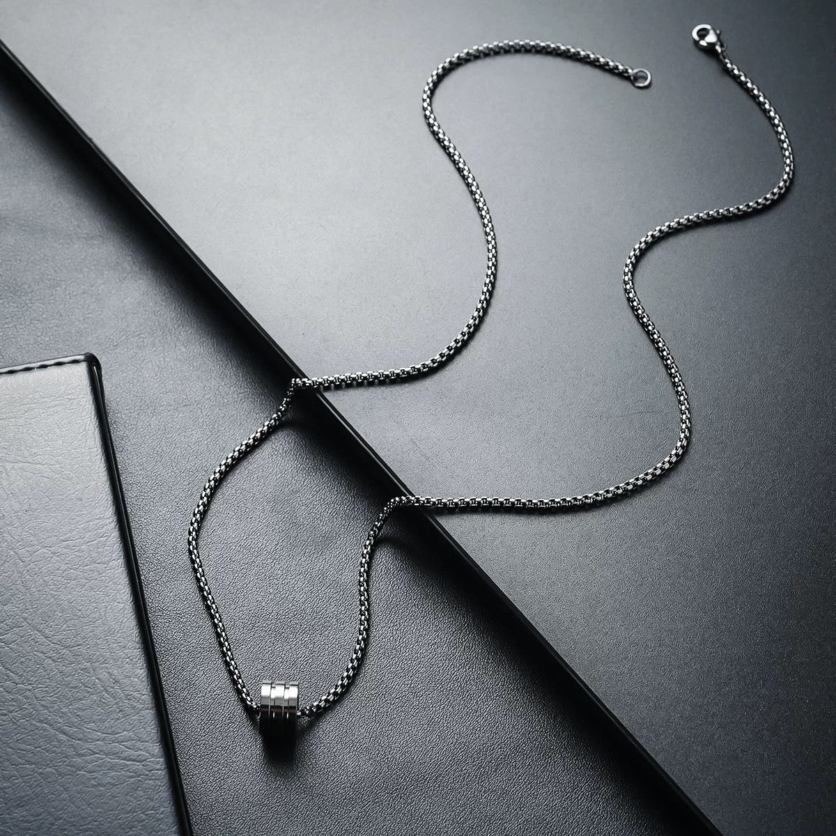 Minimalist Stainless Steel Ring Pendant Necklace