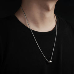 Minimalist Stainless Steel Ring Pendant Necklace