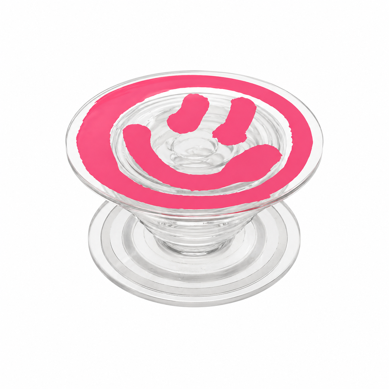 Cartoon Cute Smile Face Magnetic Holder for Mobile Phone Bracket Folding Portable Desktop Phone Holder-smile1