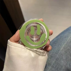 Cartoon Cute Smile Face Magnetic Holder for Mobile Phone Bracket Folding Portable Desktop Phone Holder-smile2