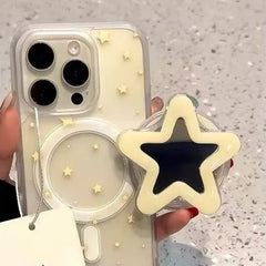 Cartoon Cute Star Magnetic Holder for Mobile Phone Bracket Folding Portable Desktop Phone Holder-star1