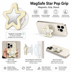 Cartoon Cute Star Magnetic Holder for Mobile Phone Bracket Folding Portable Desktop Phone Holder-star1
