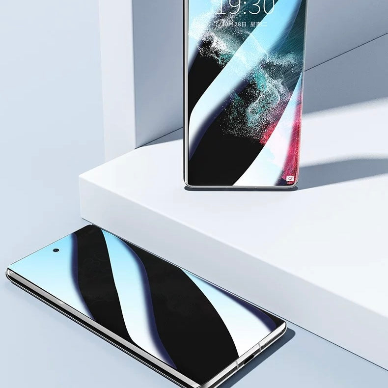 Samsung S series Full Screen HD Super Privacy Tempered Glass Set Screen Protector
