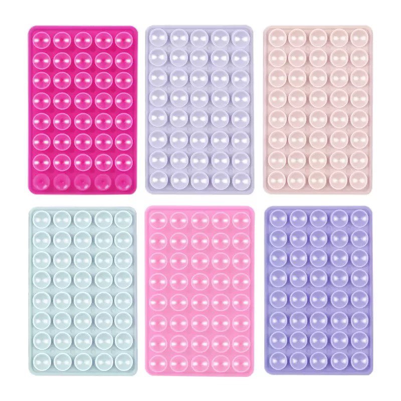 Double-Sided Silicone Suction Pad Pink
